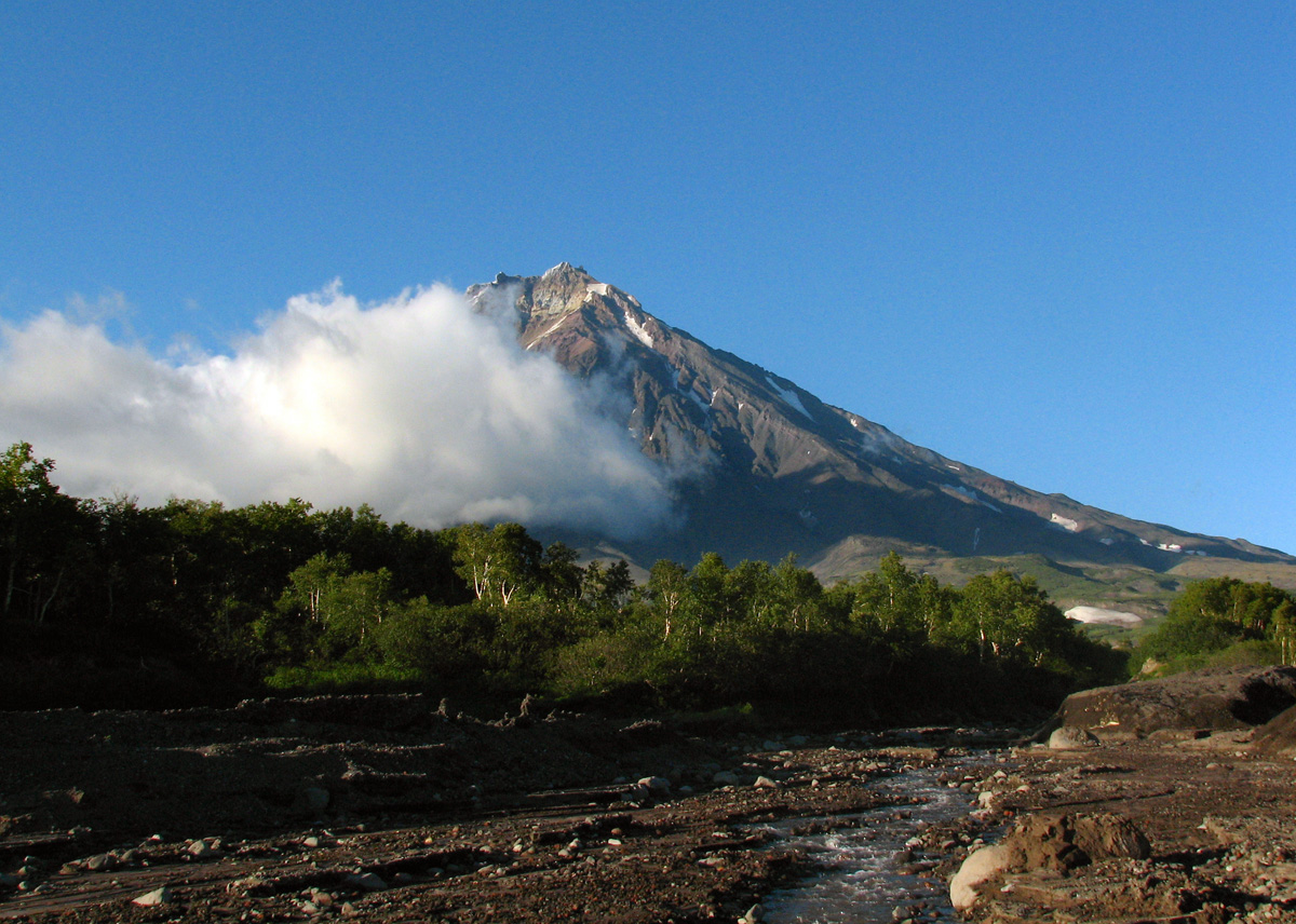 Корякский вулкан, вид с Сухой речки.