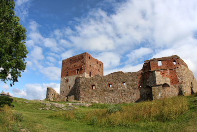 Борнхольм, Крепость Hammershus, цитадель. Hammershus castle, citadel, Castillo de Hammershus, alcazar
