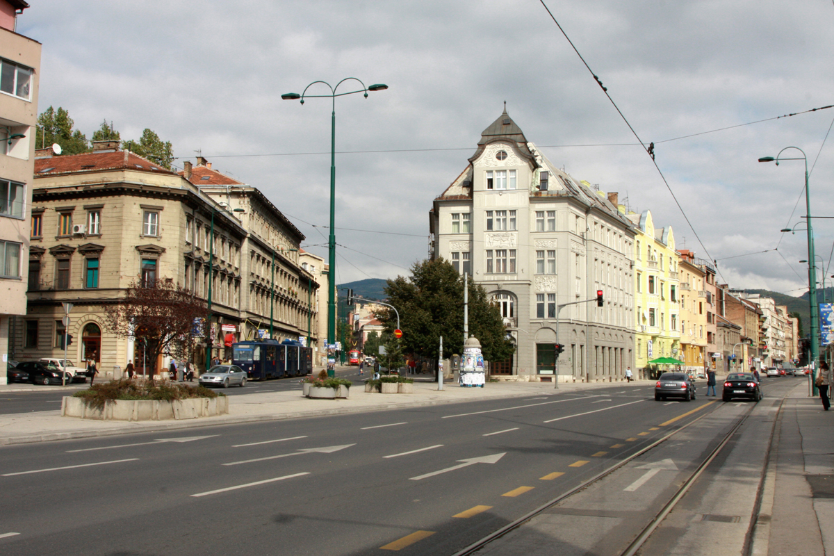 Сараево, центральные улицы.