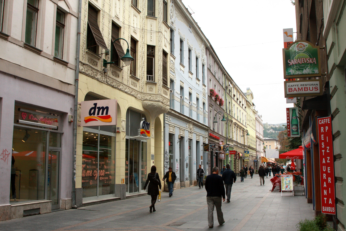 Сараево, центральные улицы.