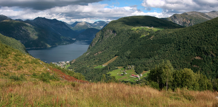Норвегия, Мёре-о-Ромсдал, Тафьорд, вид из Килсти .  Norway, M&#248;re-og-Romsdal, Tafjord, view from Kilsti