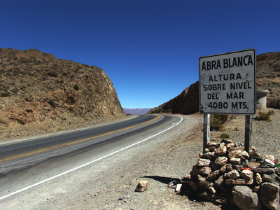 Высшая точка путешествия – перевал Abra Blanca.