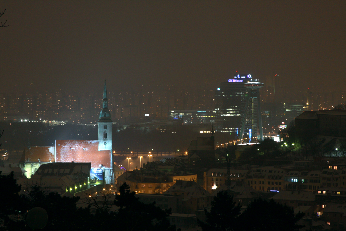 Братислава, вид с холма Славы.